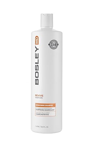 BosRevive Nourishing Shampoo for Thinning Hair (Color Safe) - DHT Blocker, Sulfate-Free, Vegan Formula with Biotin, Saw Palmetto & Rosemary Beauty & Personal Care BosleyMD