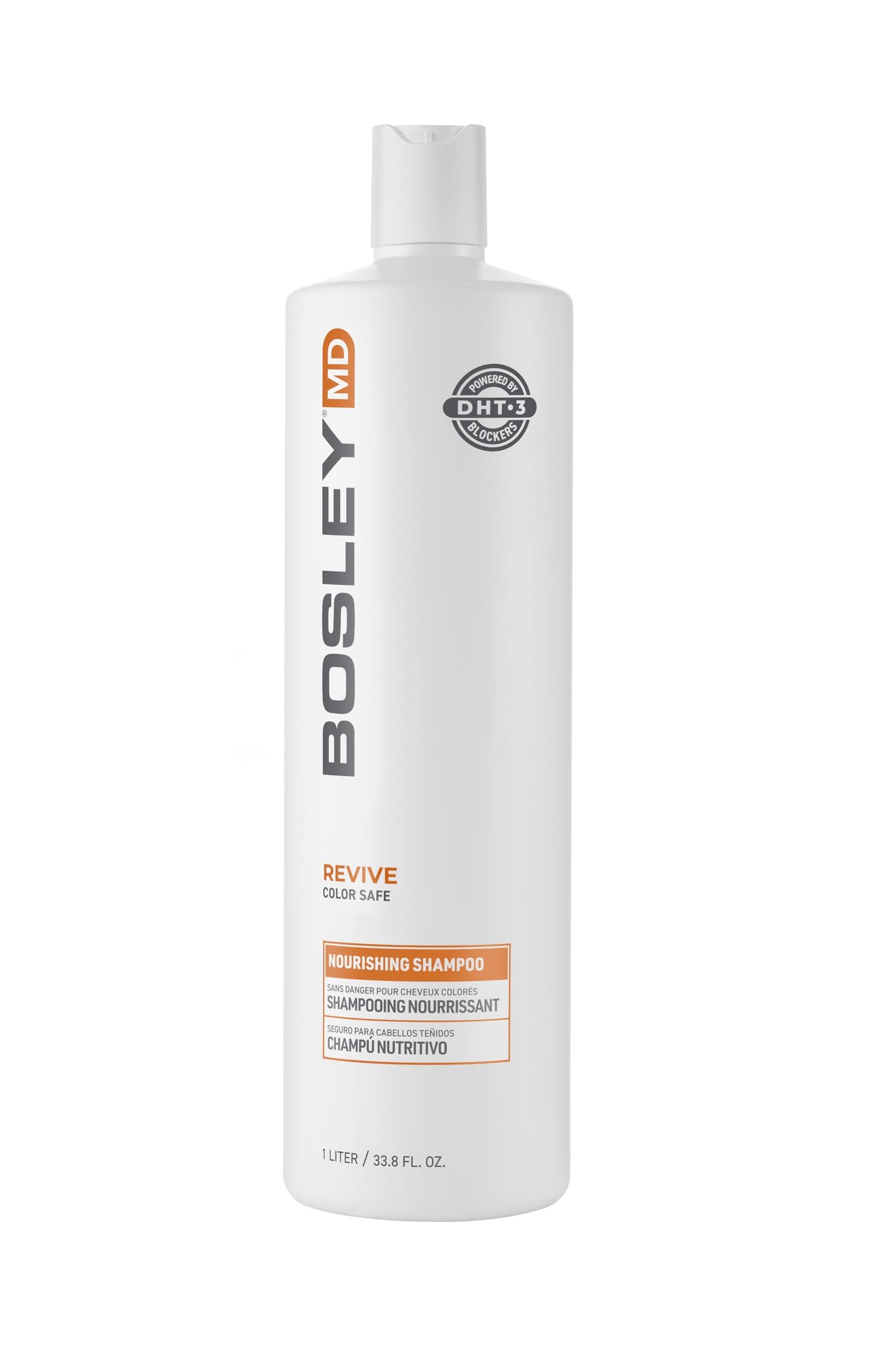 BosRevive Nourishing Shampoo for Thinning Hair (Color Safe) - DHT Blocker, Sulfate-Free, Vegan Formula with Biotin, Saw Palmetto & Rosemary Beauty & Personal Care BosleyMD