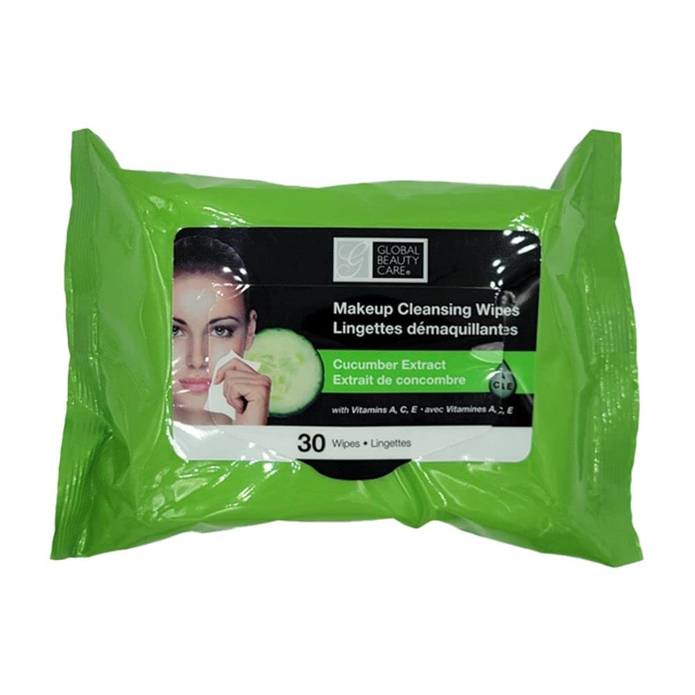 Global Beauty Care Makeup Cleansing Wipes 120 Count (4-Pack) (ASSORTED - 2PK x VITAMIN C | CUCUMBER) Beauty & Personal Care Global Beauty Care