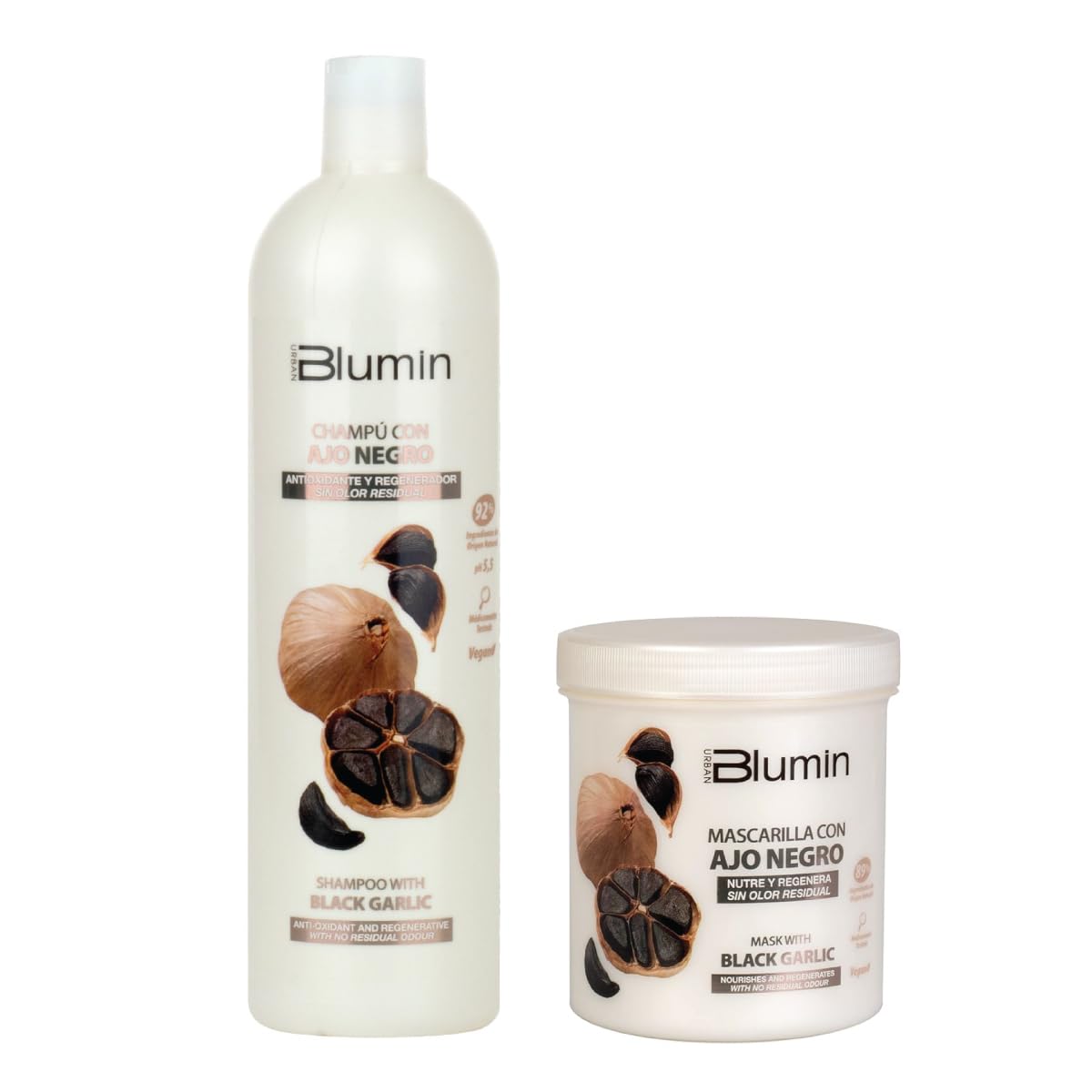 Blumin Black Garlic Shampoo (1000ml) and Black Garlic Mask (700 ml) Beauty & Personal Care Tahe