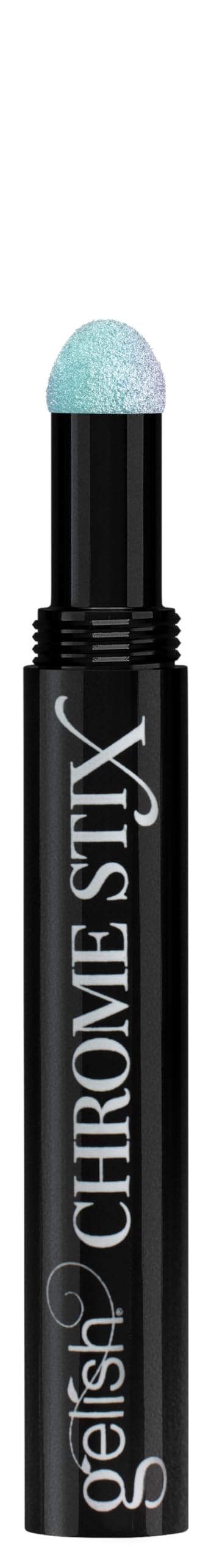Gelish Chrome Stix: Teal Glazed Metallic Chrome Nail Powder Pen, 0.5g