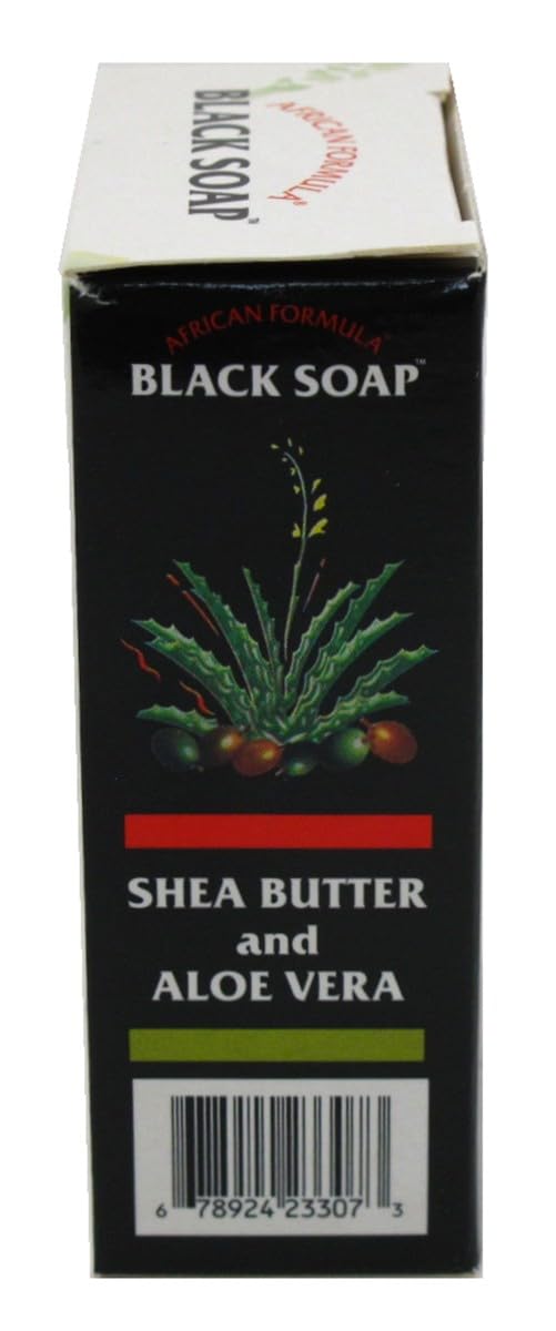 African Formula Black Soap 3.5 Ounce Shea Butter & Aloe Vera (Pack of 3) Beauty & Personal Care African Formula