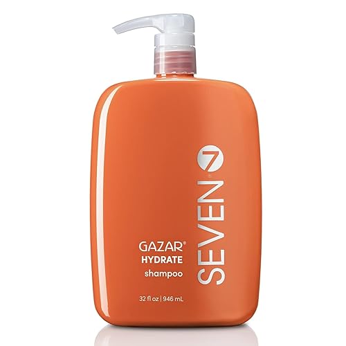SEVEN Hair Care Gazar Hydrate Shampoo for Women & Men, Sulfate & Paraben Free, Cruelty Free with Pro Vitamin B5, Sugarcane + Moisturizing Cactus Beauty & Personal Care SEVEN