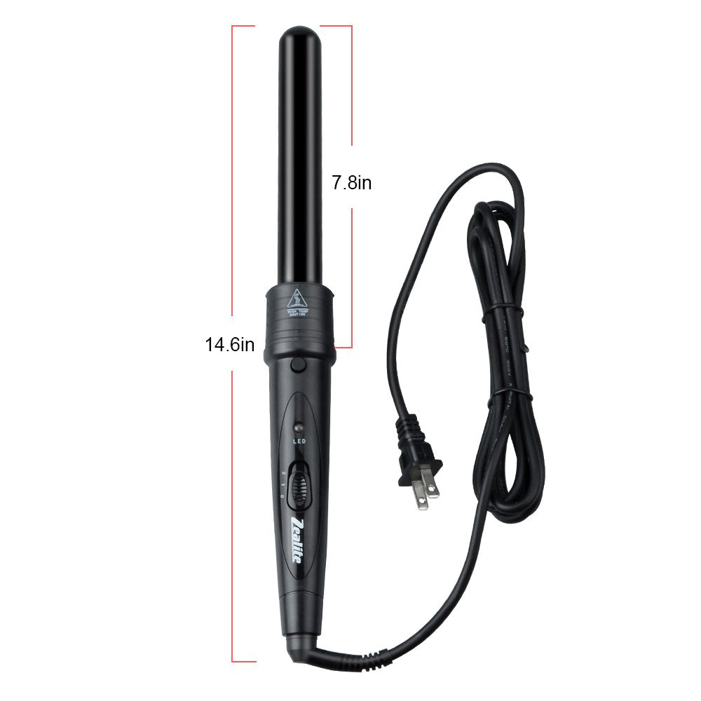 3 in 1 Curling Iron, Curler Wand Set with 3 Interchangeable Ceramic Curling Barrel(0.35”-1.25”), Instant Heat Up, Dual Voltage Hair Curler Beach Beauty & Personal Care JuHaLeiw