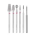 Kiara Sky Cuticle Bit Bundle - 6 Piece Set | Diamond Cuticle Drill Bits Beauty & Personal Care KIARA SKY