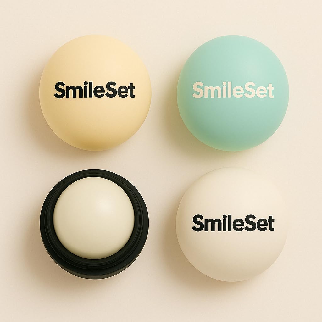 SmileSet Premium Hydrating Lip Balm Sphere 4-Pack (Multi) Beauty and Personal Care SmileSet