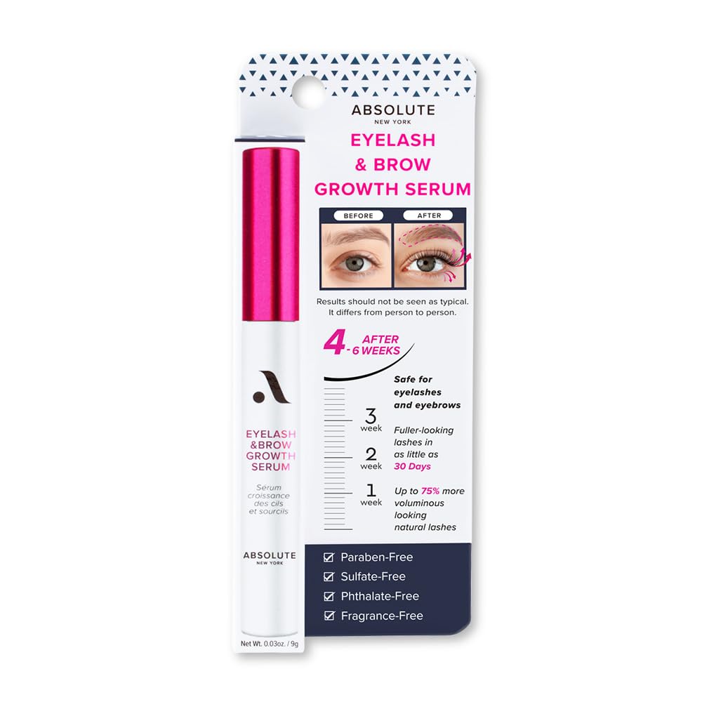 Absolute New York Eyelash & Brow Growth Serum Beauty & Personal Care Absolute New York
