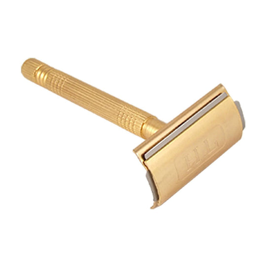 Ruilogod Men Gold Tone Nonslip Copper Handle Razor w Plastic Case(id:d8 f68 07 178 648 Beauty and Personal Care Ruilogod