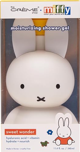 The Crme Shop Miffy Sweet Wonder Shower Gel, Body Wash with Hydrating and Nourishing Hyaluronic Acid and Vitamin C, Miffy Pump Bottle, Strawberries Beauty & Personal Care The Crème Shop