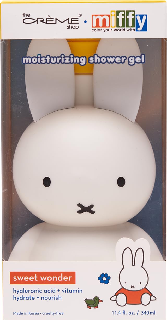 The Crme Shop Miffy Sweet Wonder Shower Gel, Body Wash with Hydrating and Nourishing Hyaluronic Acid and Vitamin C, Miffy Pump Bottle, Strawberries Beauty & Personal Care The Crème Shop