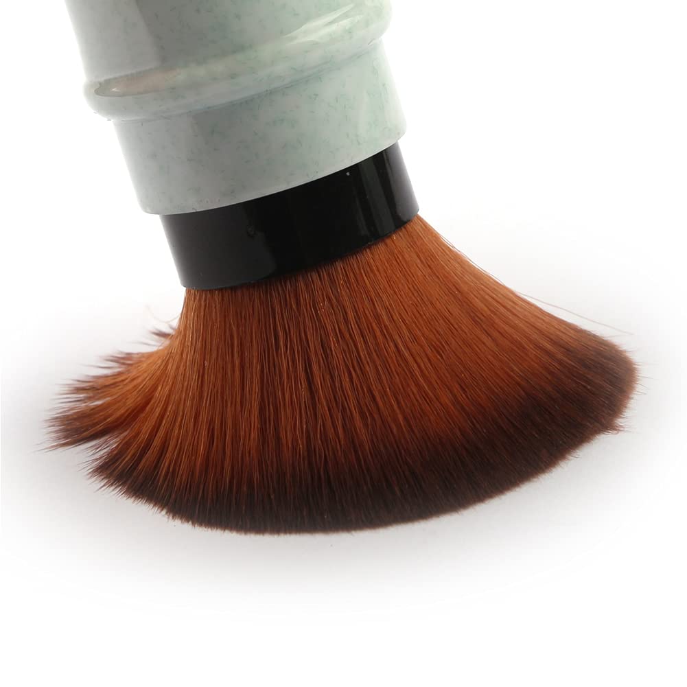 RN BEAUTY Retractable Kabuki Brushes Powder Foundation Blush Concealer Makeup Brush Portable With Cover - Green Beauty & Personal Care RN BEAUTY