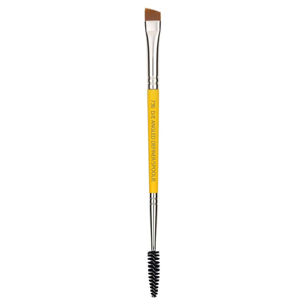Bdellium Tools Professional Makeup Brush - Studio Series 736 Double-ended Angled Definer/Spoolie - With All-Vegan Synthetic Fibers, For Polished
