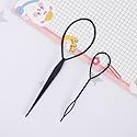 1Set(2pcs) Plastic Magic Hair Braid Ponytail Maker Clip Tool Simple Diy Hair Style Accessories Styling (Black) Beauty & Personal Care ASEANAO