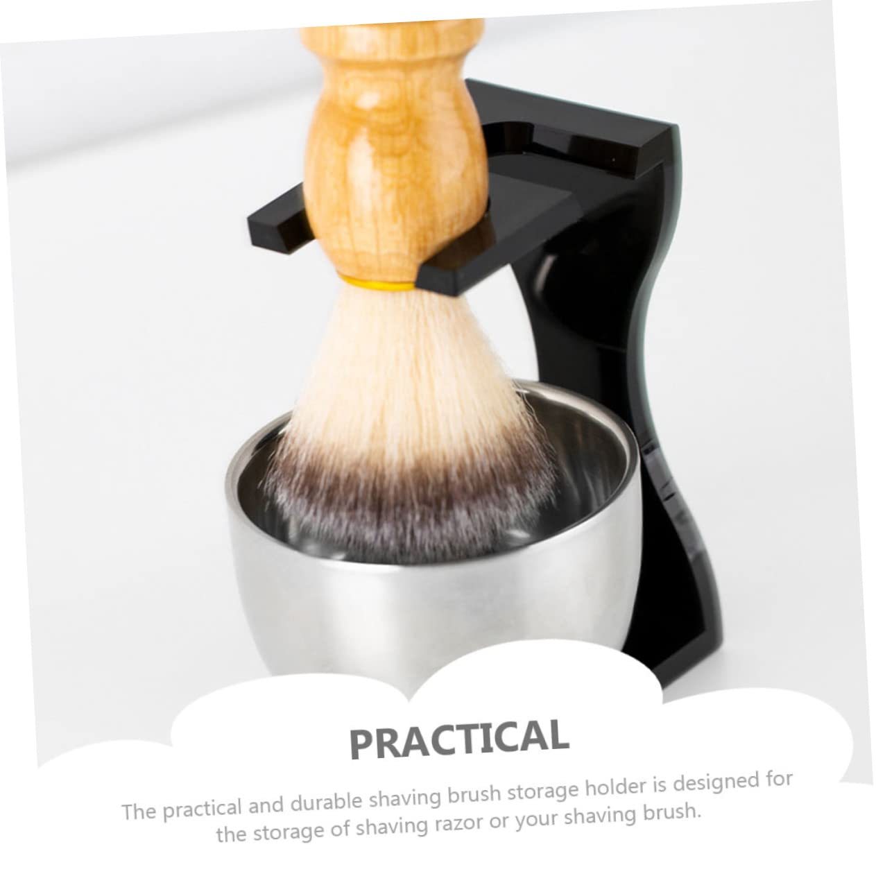 OUNONA Beard Brush Stand Shaving Holder for Man Razor Shaving Brush Holder Stand Beauty and Personal Care OUNONA
