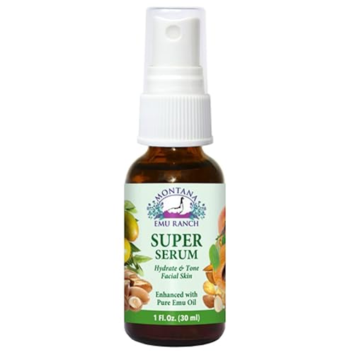 Montana Emu Ranch - Super Serum 1 Ounce Spray Bottle - Enhanced with Pure Emu Oil Beauty & Personal Care Montana Emu Ranch