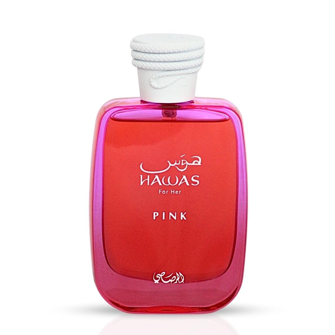RASASI Hawas Pink For Her Eau de Parfum Spray 100ml (3.4 oz) - Floral Fruity Perfume for Women with Neroli, Vanilla, Cotton Candy & Marshmallow | Beauty & Personal Care RASASI