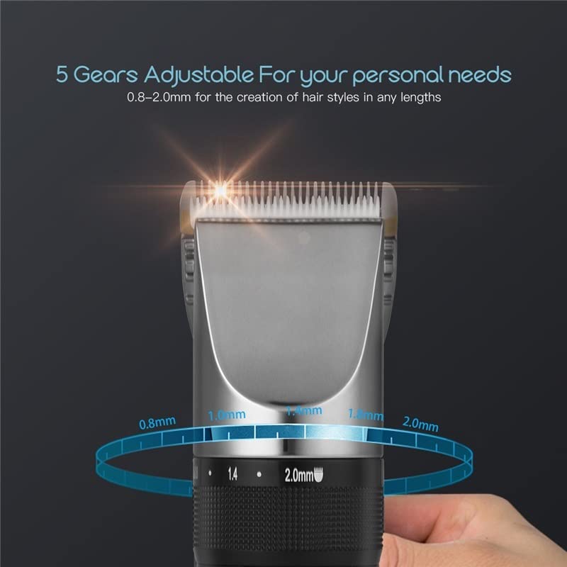 GLESVOWIO Hair Clippers Men Clipper Professional Beard Trimmer Cordless Shaving Machine Recargeable Haircut Razor Cutting Limit Comb Beauty and Personal Care GLESVOWIO