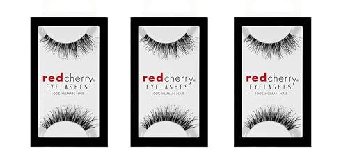 Red Cherry #DW False Eyelashes (Pack of 3 Pairs) Beauty & Personal Care Red Cherry