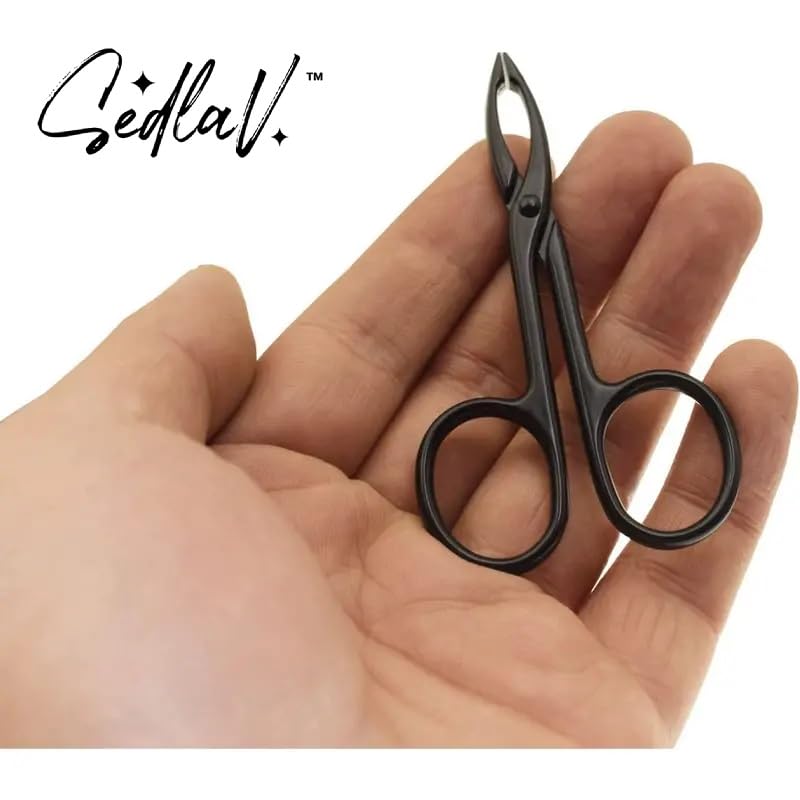 SEDLAV Tweezers Scissor Handle Straight Tip Scissor Shaped Eyebrows Tweezers For Hair Plucker Remover Facial Hair Eyebrows Care Beauty and Personal Care SEDLAV