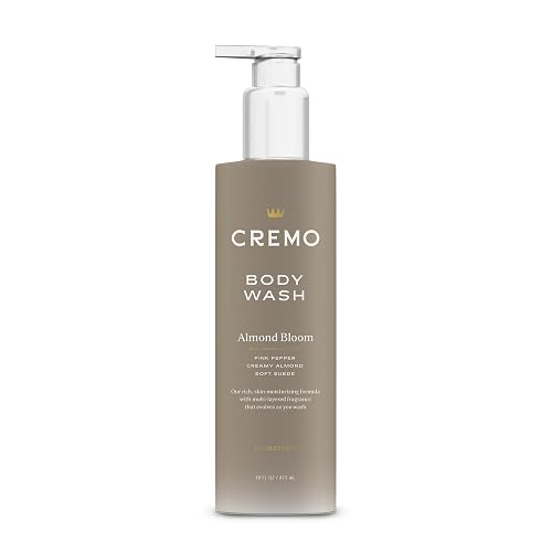 Cremo Skin Moisturizing Almond Bloom Women's Body Wash, Notes of Spicy Pink Pepper, Creamy Almond, and Soft Suede, 16 Fl Oz Beauty & Personal Care Cremo