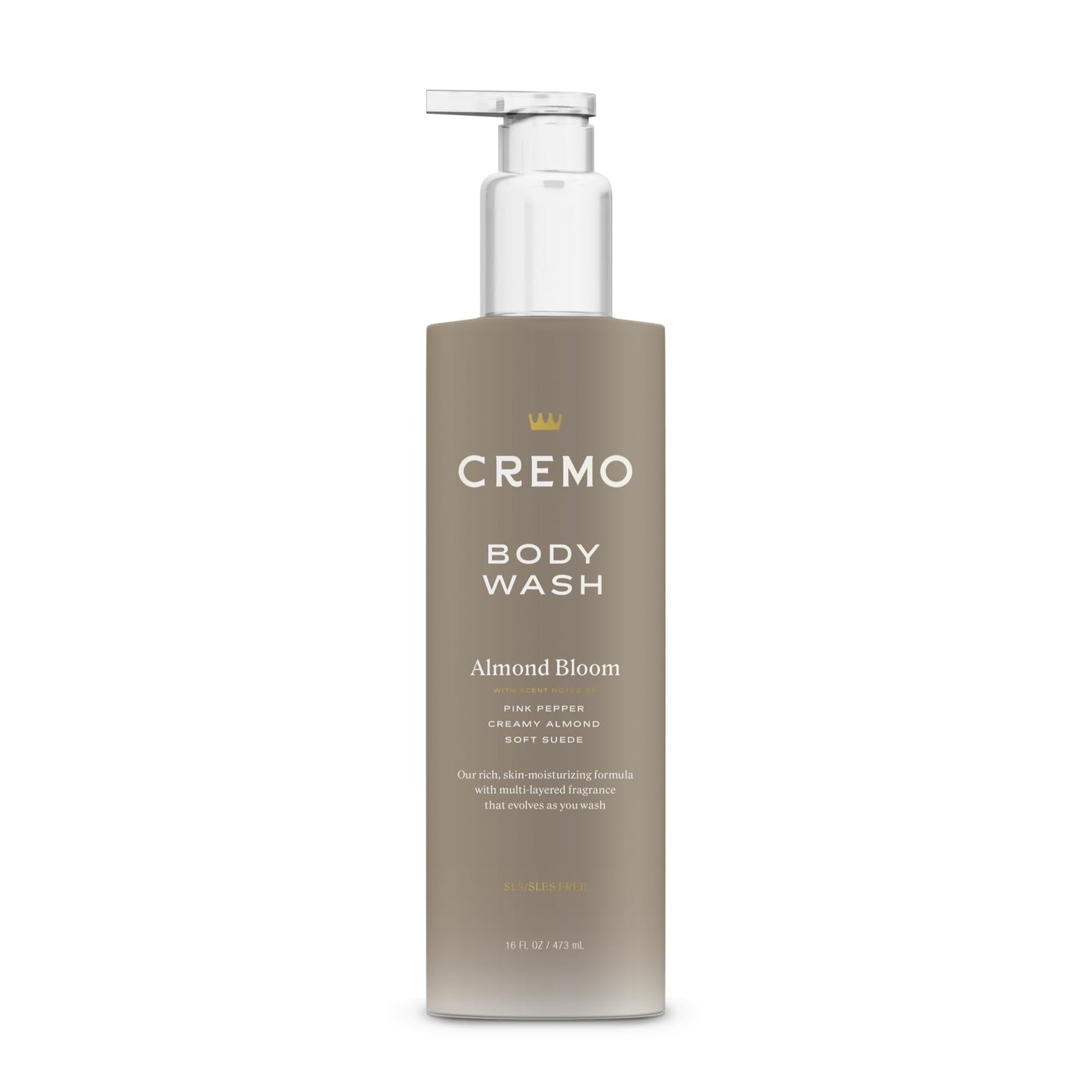 Cremo Skin Moisturizing Almond Bloom Women's Body Wash, Notes of Spicy Pink Pepper, Creamy Almond, and Soft Suede, 16 Fl Oz Beauty & Personal Care Cremo