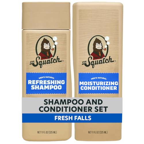 Dr. Squatch Men's Natural Shampoo and Conditioner Set - Sulfate & Paraben Free Natural Shampoo and Conditioner for Men - Scalp Nourishing Formula Beauty & Personal Care Dr. Squatch