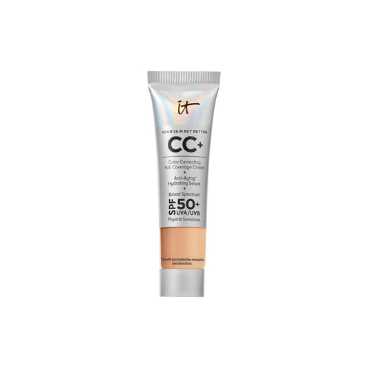 IT Cosmetics CC+ Cream Travel (Neutral Medium) - Natural Full Coverage Foundation With SPF 50+, Color Corrector & Anti-Aging Hydrating Serum Beauty and Personal Care IT Cosmetics Default Title