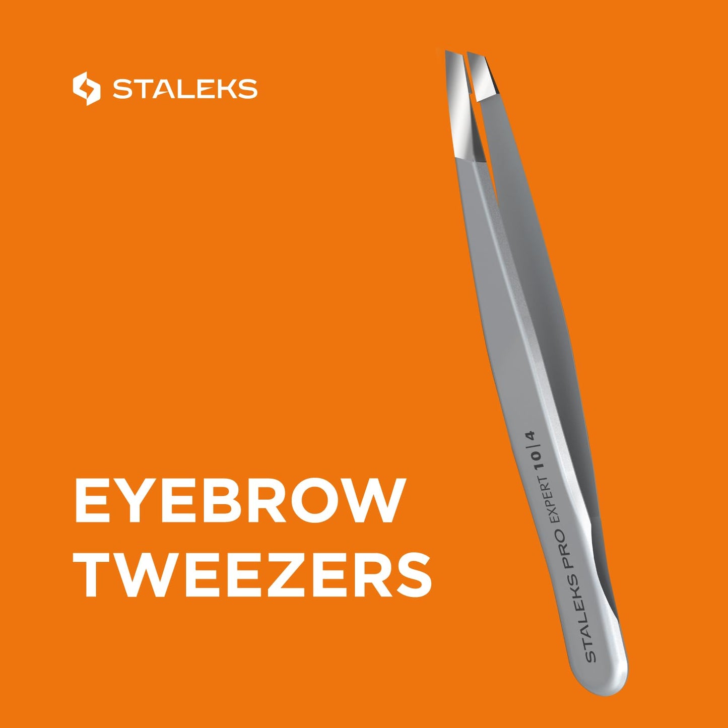 Staleks Pro Eyebrows Tweezers for Women - Bevel Tip Precise Tweezers for Eyebrow Shaping and Ingrown Hair Removal: Stainless Steel Tool Beauty and Personal Care STALEKS PRO