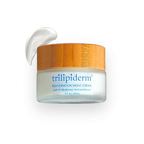 Trilipiderm Rehydration Night Crème 0.5 oz Travel Size - Anti Aging Night Cream with Hyaluronic Acid & Retinol, Mini Overnight Face Moisturizer, Trial Beauty & Personal Care Trilipiderm