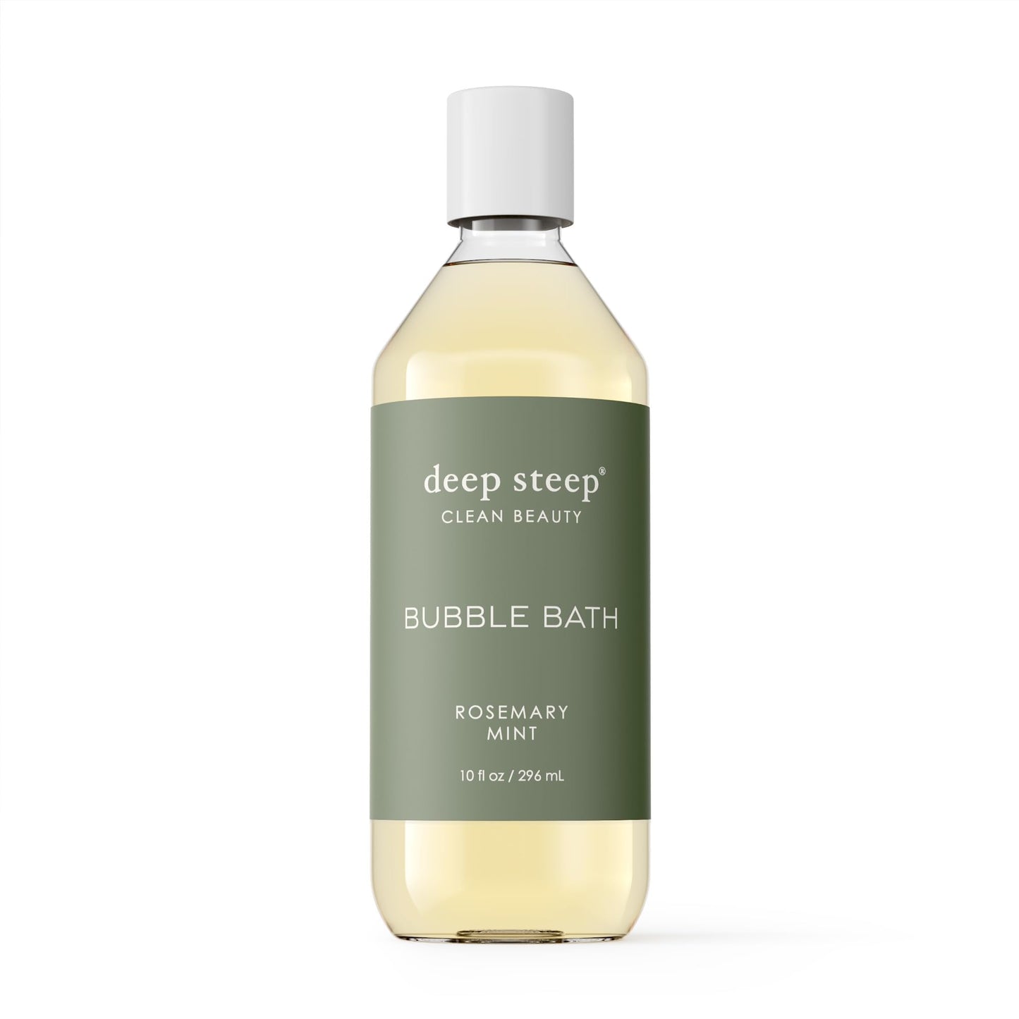 Deep Steep Bubble Bath, Rosemary Mint, 10 oz - Soothing Soak with Shea Butter, Argan Oil, Aloe Vera & Coconut Oil - Vegan, Sulfate-Free, PH-Balanced Beauty & Personal Care Deep Steep