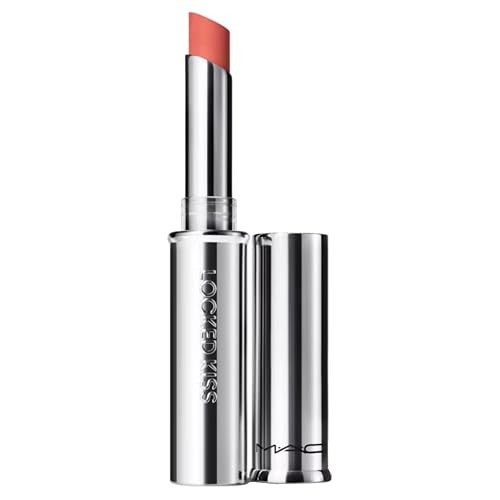 MAC Cosmetics Locked Kiss 24-Hour Lipstick - Mull It Over & Over (Peachy Nude) - .06 oz / 1.8 g Beauty & Personal Care MAC