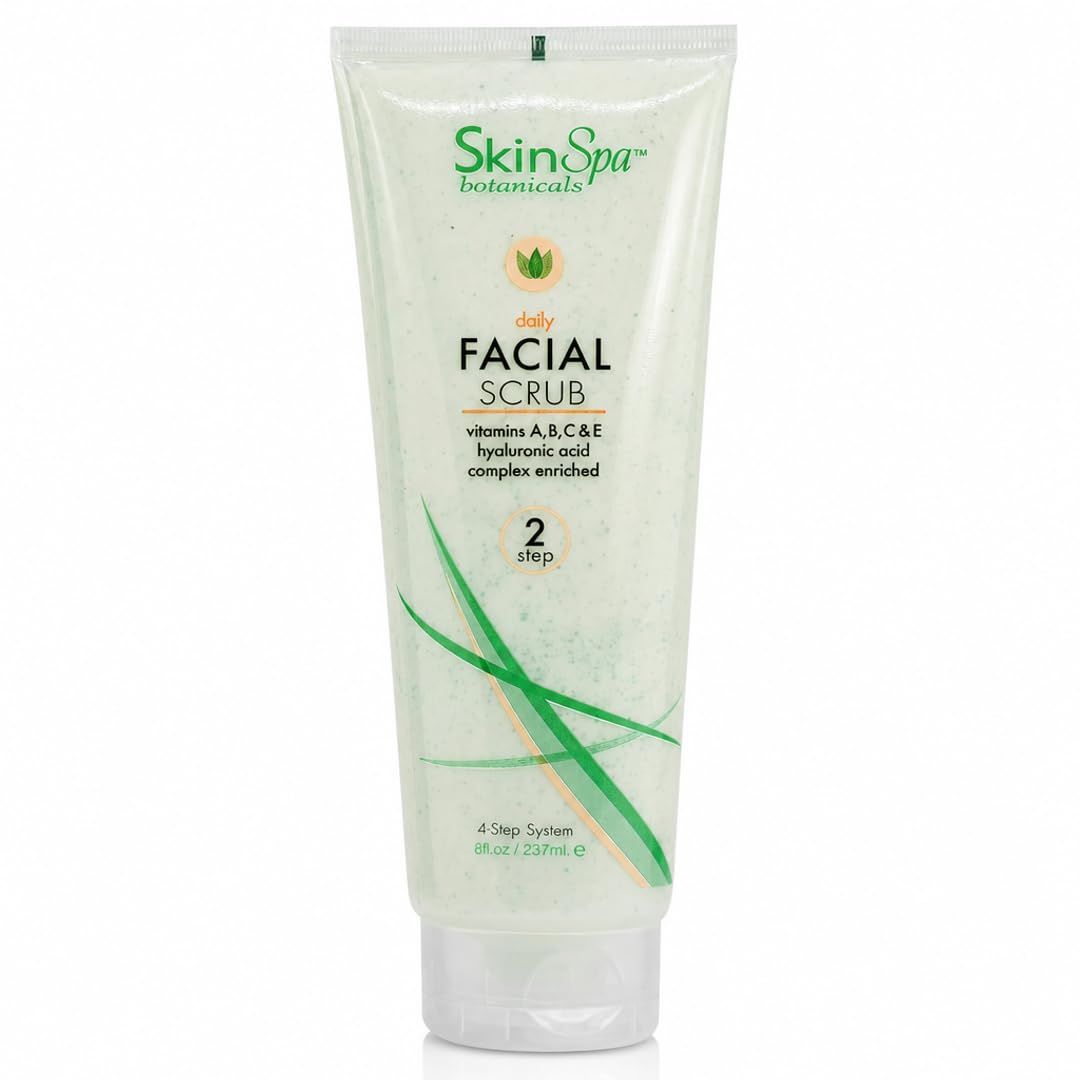 SKIN SPA Exfoliating Face Scrub - Pumice, Hyaluronic Acid, Retinol & Aloe Vera | 3-in-1 Cleanser, Exfoliant & Treatment for All Skin Types | Beauty & Personal Care SkinSpa