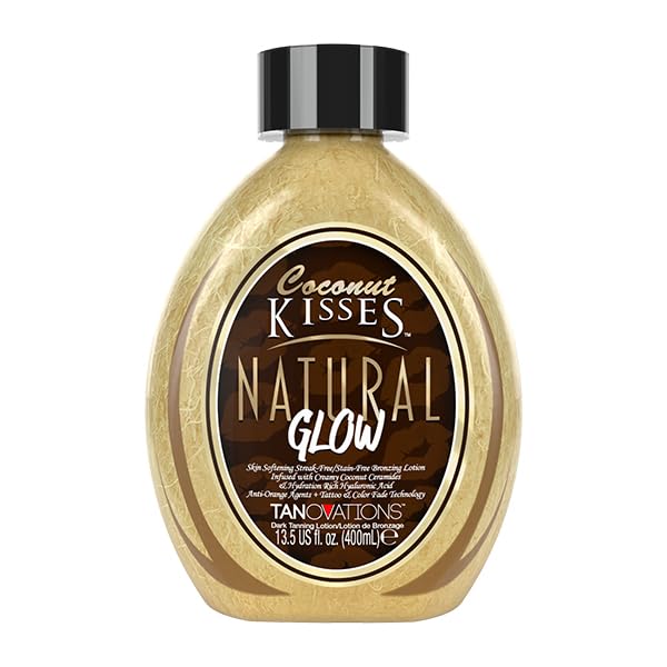 Ed Hardy Tanning Coconut Kisses Natural Glow - Skin-Softening Streak-Free/Stain-Free Natural Bronzing Lotion