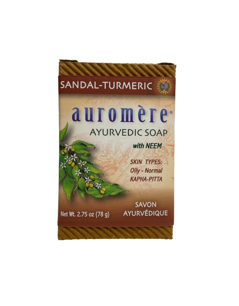 Auromere Bar Soap Sandlwd Turmeric 2.75 Oz Beauty & Personal Care Auromere