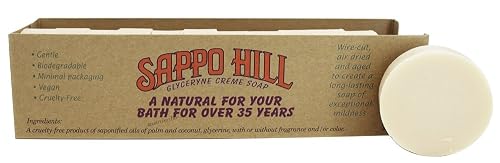 Sappo Hill Soapworks Glycerine Soap Bar, Almond, Single Bar Beauty & Personal Care Sappo Hill