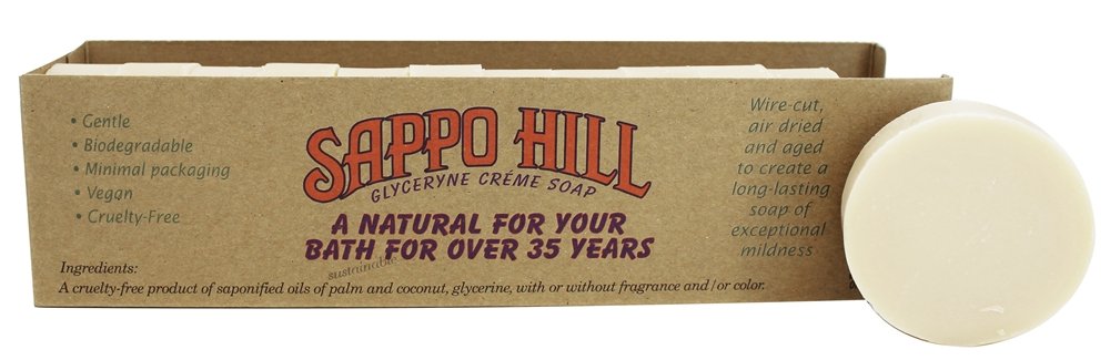 Sappo Hill Soapworks Glycerine Soap Bar, Almond, Single Bar Beauty & Personal Care Sappo Hill