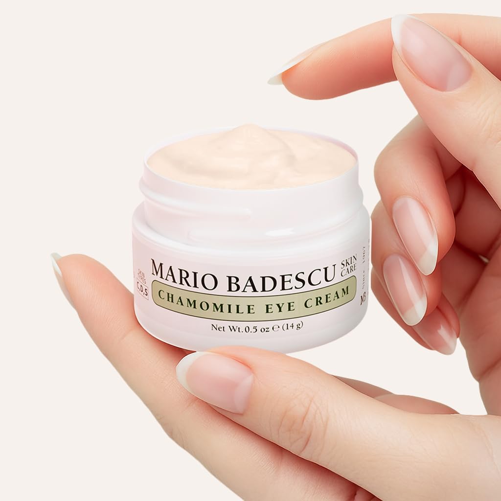 Mario Badescu Chamomile Eye Cream for Combination, Dry or Sensitive Skin, Luxurious & Soothing Eye Care Formulated with Vitamin A & E Oils, Pack of 1 Beauty & Personal Care Mario Badescu