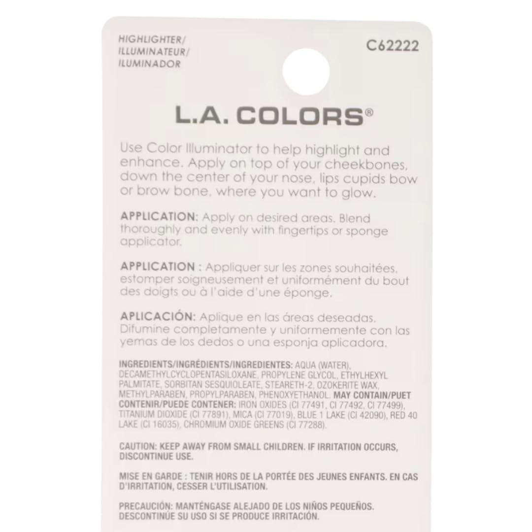LA Colors Color Illuminator Makeup Stick, Sheer Shimmer 0.13 Oz Beauty & Personal Care L.A. COLORS
