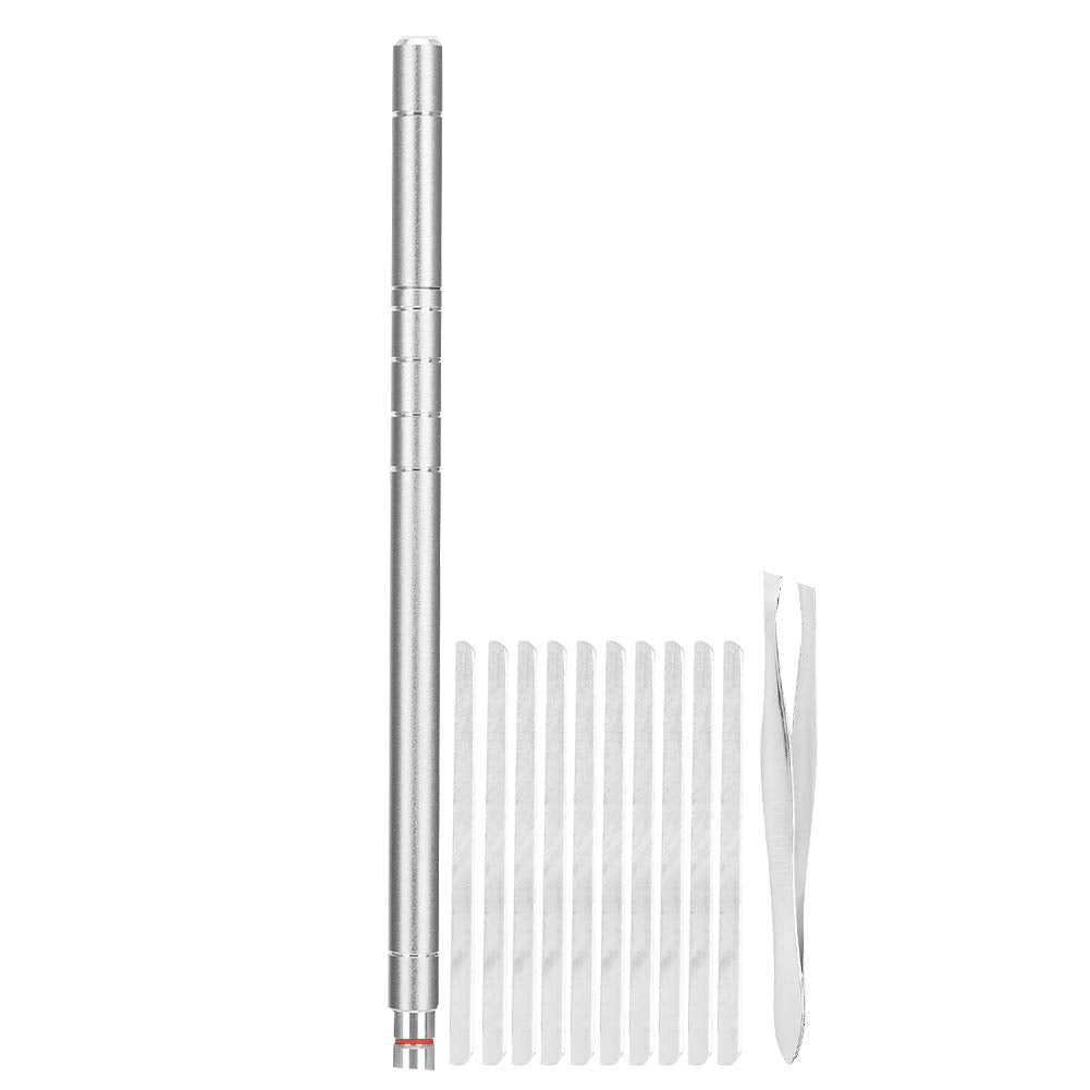 Hair Engraving Pen, Eyebrow Shaving Pen, Pen for Hair Tattoo, Professional Hair Engraving Pen Kit Stainless Steel Eyebrow Beard Shaving Trimmer Beauty and Personal Care Yosoo Health Gear