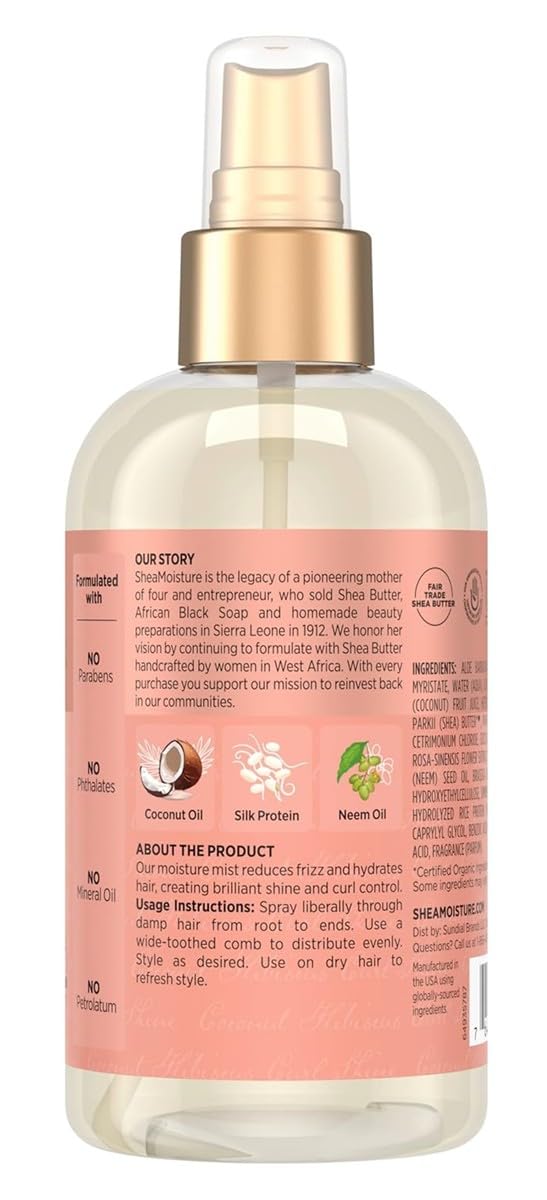Shea Moisture Coconut & Hibiscus Hold & Shine Mist 8 Ounce (235ml) (6 Pack) Beauty & Personal Care Shea Moisture