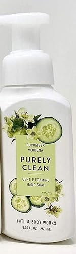 Bath and Body Works Gentle Foaming Hand Soap, 8.75 fl. oz., Cucumber Verbena Purely Clean Beauty & Personal Care Bath & Body Works