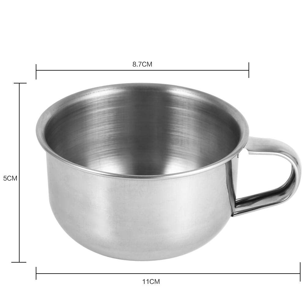 Asixx Soap Bowl, Shaving Bowl, Stainless Steel Shaving Bowl Shaving Soap Mug Shaving Bowl Cup Cleansing Foam Tool for Shaving Cream, Soap or Brush Beauty and Personal Care Asixx