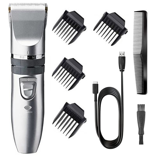 GLESVOWIO Hair Clippers Professional Rechargeable Cordless Men Electric Clipper Beard Trimmer Adjustable Haircut Machine USB Powerful Beauty and Personal Care GLESVOWIO