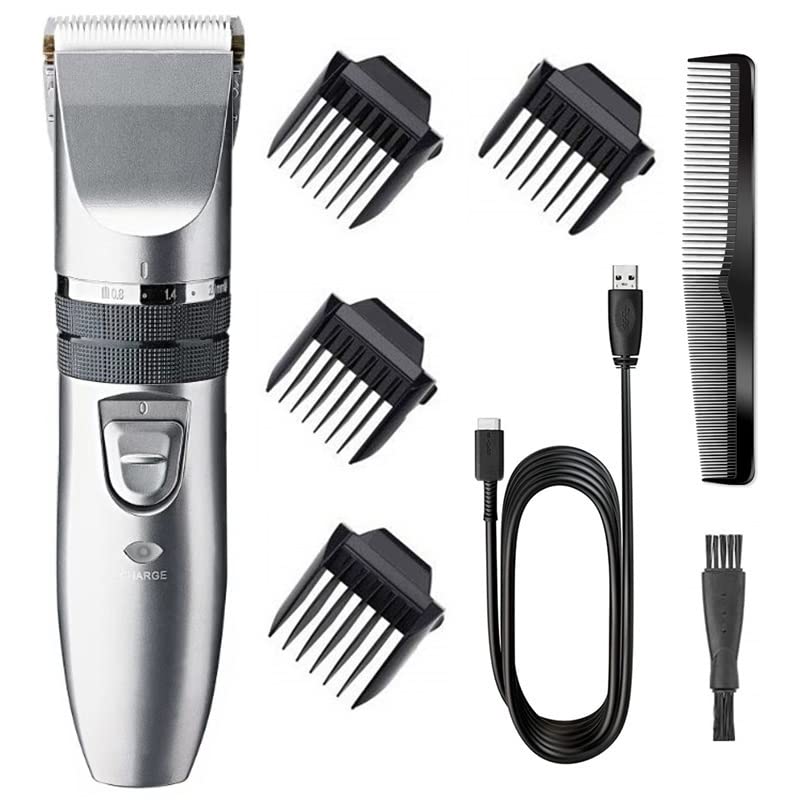 GLESVOWIO Pro Hair Clipper Professional Rechargeable Cordless Men Electric Hair Clipper Beard Trimmer Adjustable Haircut Machine USB Powerful Hair Beauty and Personal Care GLESVOWIO