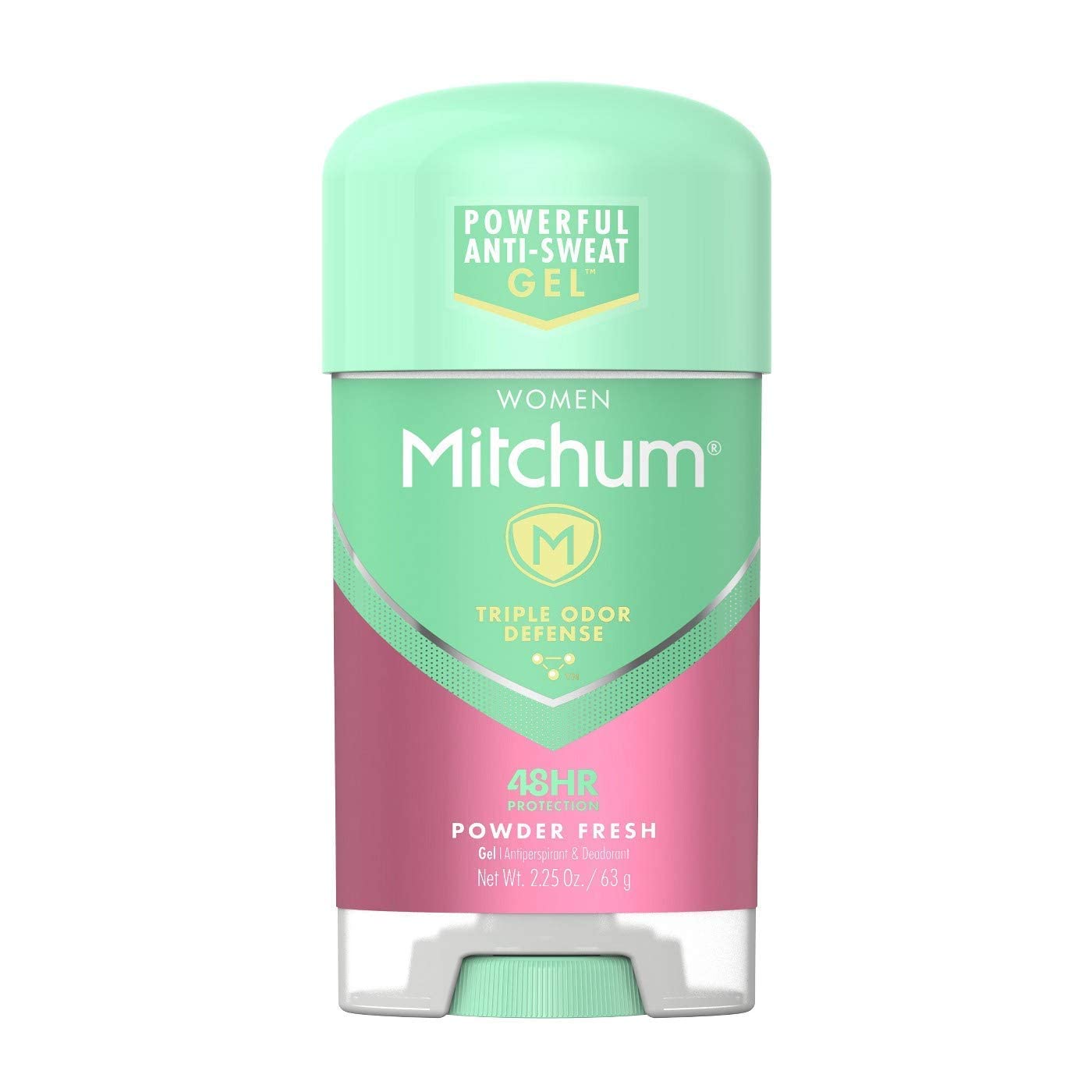 Mitchum Gel Anti-Perspirant Deodorant, Triple Odor Defense for Women, Powder Fresh, 2.25 Oz - 4 Pack Beauty and Personal Care Mitchum