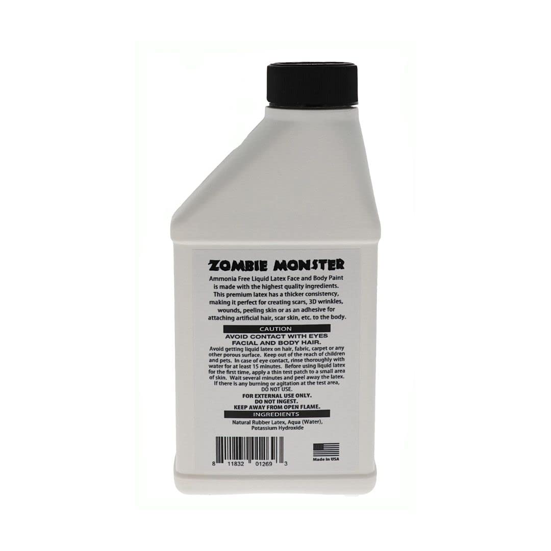 FX Zombie Ammonia Free Liquid Latex (2 Pack) For Halloween Costume, Zombie, Vampire, Monster Make Up & Dress Up, Special Effects, Parties and Cosplay Beauty & Personal Care Liquid Latex Fashions