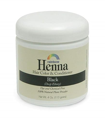Rainbow Research Henna Hair Color and Conditioner, Persian Black Deep Ebony, 4 Ounce Beauty & Personal Care Rainbow Research