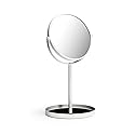 Ettori Makeup Mirror Dual Sided Vanity Mirror, 1X and 5X Magnification, 360 Swivel Round Mirror, No Light, White Beauty & Personal Care Ettori