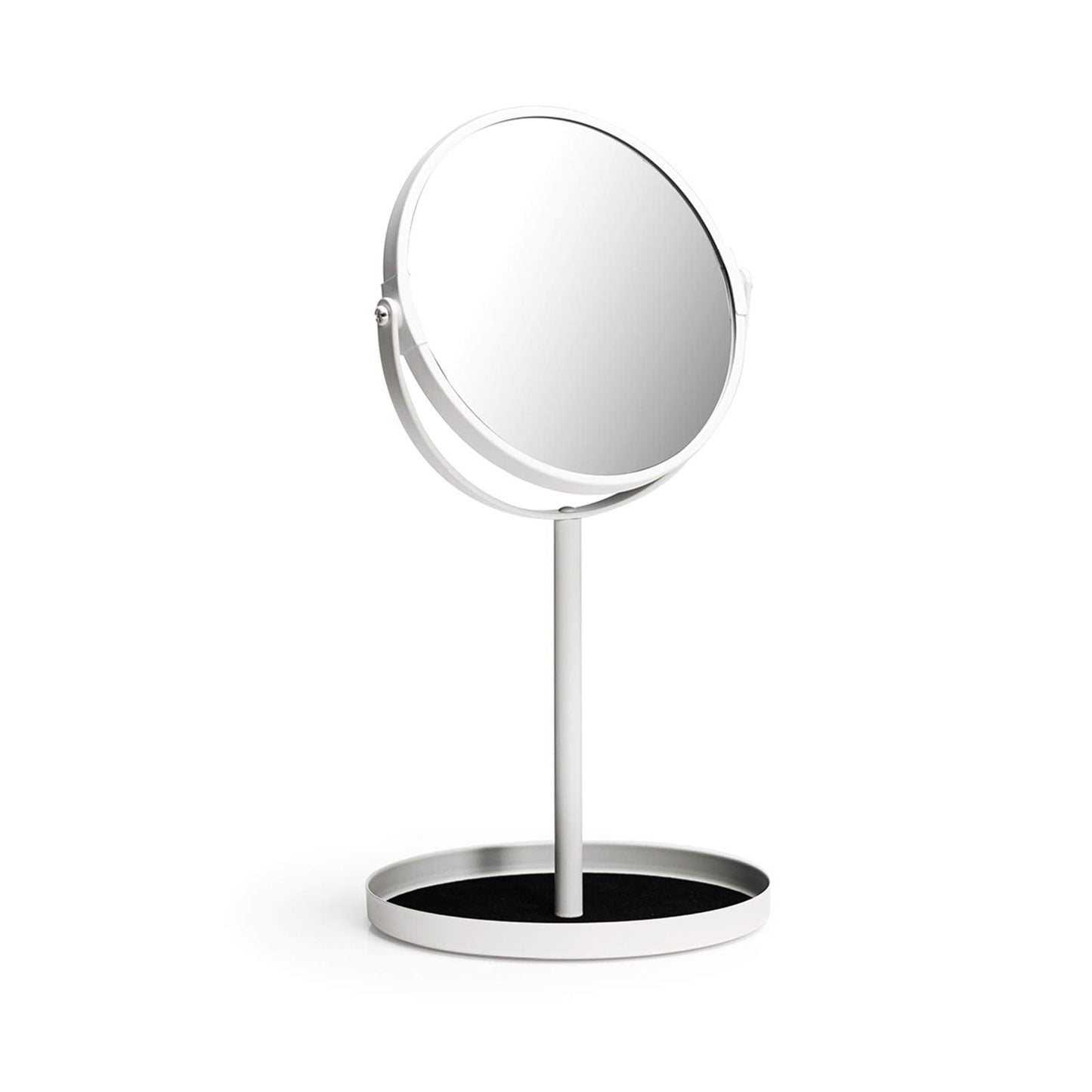 Ettori Makeup Mirror Dual Sided Vanity Mirror, 1X and 5X Magnification, 360 Swivel Round Mirror, No Light, White Beauty & Personal Care Ettori
