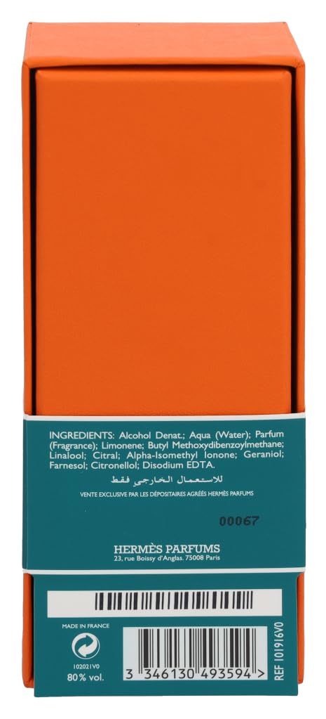Hermes Eau D'Orange Verte Eau De Cologne Natural Spray, 3.3 oz. Beauty & Personal Care Hermès